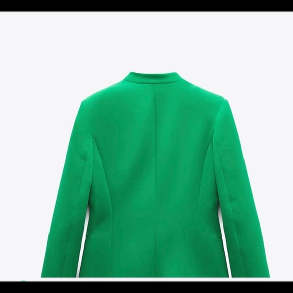 Slightly used ZARA Green Blazer - Picture 7 of 8